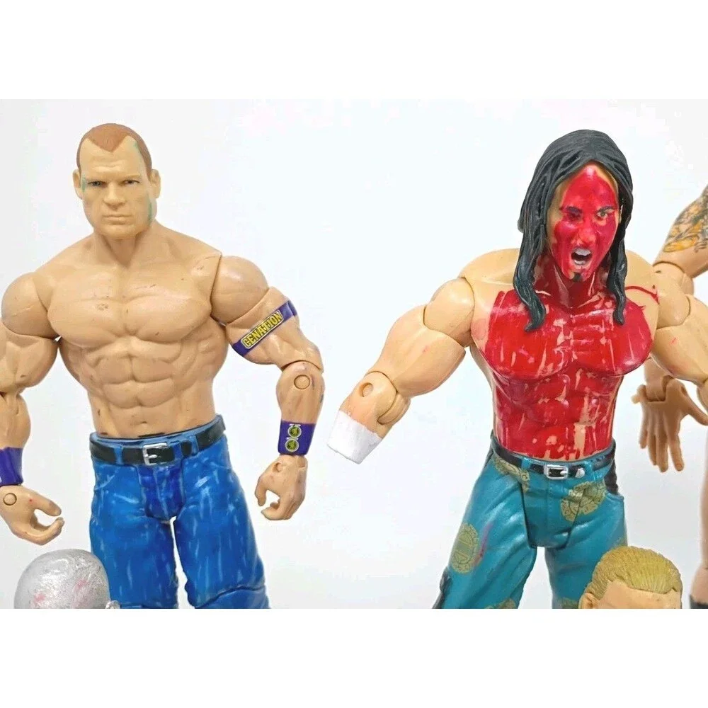 Lot Of 14 WWE/WWF  Wrestling Action Figure Various Years 90s 00s PARTS